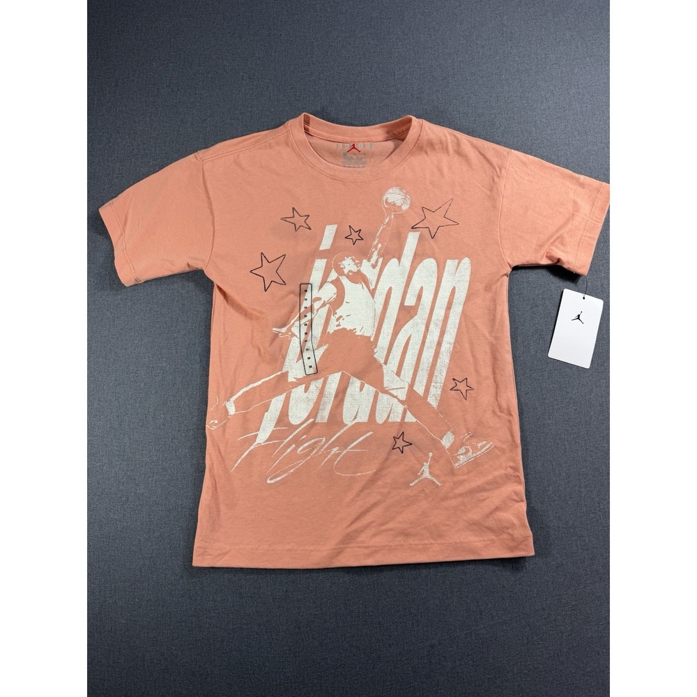 Jordan girls Tshirt new with tags size medium Orange basketball streetwear
